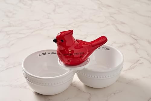 Mud Pie Light Up Cardinal Sitter, Red Ceramic LED Cardinal Bird Decor - Image 4