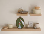 Vintage Whimsical Green Goose Art, Cottage Core Oval Wall Decor, Waterproof - Image 4