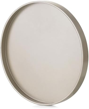 Hanobe Round Decorative Tray for Coffee Table Decor, Modern Matte Finish by Hanobe