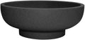 LIN CHUAN Decorative Bowl, Large Fruit Bowl, Artificial Stone Black by LINCHUAN