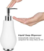 RQYIXI Ceramic Bathroom Accessories Set,White,4 Piece,Tulip Design - Image 5