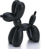 4 Inch Matte Black Balloon Dog Sculpture by AMOIENSIS