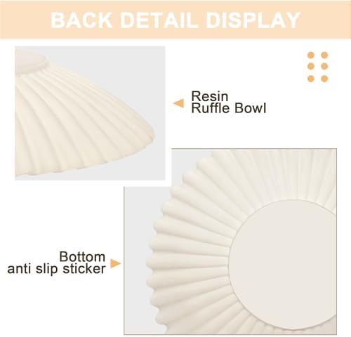 Beige Small Bowl Decor for Home, Purse and Key Bowls for Entryway Table - Image 5