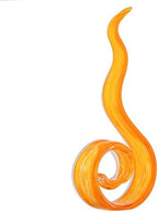 11.4" Tall Hand Blown Glass Sculpture, Murano Style Art Glass Figurine, Modern Coastal Home Decor Accent for Shelf, Table, TV Stand, Living Room Decoration by ORRFIDDY