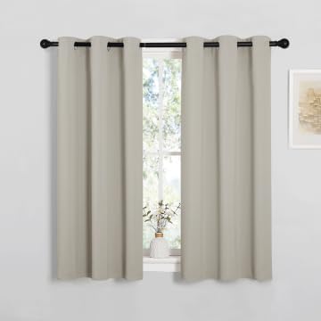 NICETOWN Blackout Bedroom Curtains 50 inches Long by NICETOWN