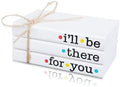 Friends TV Show Signs for Table Shelf decor, Mini Decorative Wooden Book Stack for Tiered Tray Accent, Friendship Gifts - I'll Be There For You Sign by RUKEJUNEMakeupCasesforProfessionalArtists