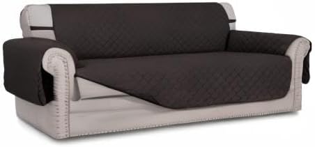 Easy-Going Reversible Couch Cover, 3 Cushion Sofa, Chocolate/Chocolate | Large - Image 9