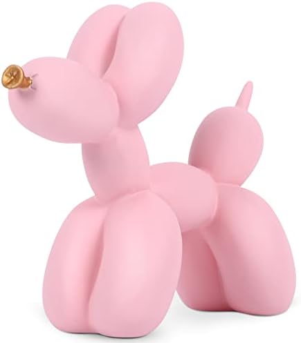 Creative Balloon Dog Sculpture Modern Home Decoration Trendy Animal Art Ornaments Collection Figurine Bedroom Living Room Office Desktop Resin Decors by XIAOMAGG