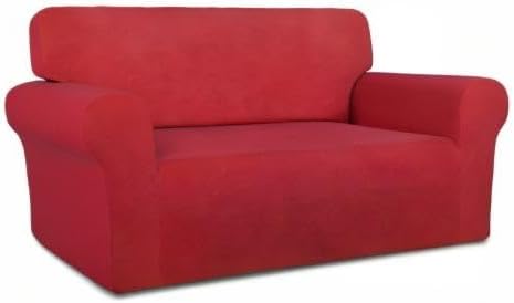 PureFit Stretch Loveseat Covers Fleece Couch Covers - Image 8