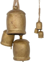 Rowfad Christmas Bells for Decoration, Hanging Gold Cow Bells with Rope by RowfadFlora