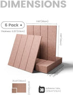 Fluxynara Felt Bulletin Board & Cork Board Alternative 36'' x 24'' - 6 Pack - Image 2