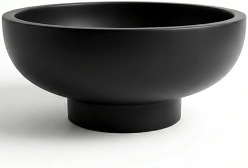 OAKOA Black Decorative Bowl for Home Decor - Black Fruit Bowl Decorative by OAKOAHome