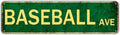 Baseball Decor For Boys Room Baseball Sports Vintage Metal Baseball Ave Tin Signs For Man Cave Boys Only Signs For Kids Room Decor Baseball Ave Theme Party Decorations Poster 4x16 Inch by Unknown