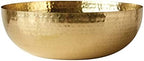 Creative Co-Op Round Hammered Metal Serving and Mixing Bowl, Gold Finish - Image 3