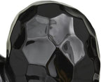 Deco 79 Porcelain Ceramic Heart Decorative Sculpture Dimensional Angled Origami Inspired Home Decor Statue, Accent Figurine 12" x 6" x 11", Black - Image 4