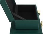 HofferRuffer Faux Leather Jewelry Boxes, Decorative Boxes Storage Accessory Organizer with Gold Hardware Decor, Classic Vegan Leather Set of 2 Pieces (Green) - Image 7