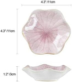 JAMEND CLXP Lotus Leaf Shape Decorative Ring Tray, Small Key Bowl, Ceramic Trinket Tray Jewelry Dish Organizing Necklace Earrings, Home Decoration for Mom Best Friend Sister, Pink. - Image 7