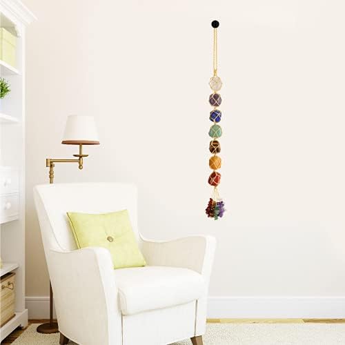 7 Chakra Healing Crystals Feng Shui Hanging Ornament Car Ornament Meditation Hanging Ornament Window Ornament for Home Decor Party Decor - Image 5