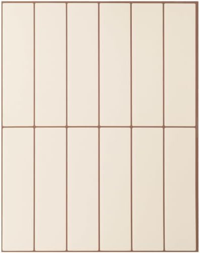 Smart Tiles Peel and Stick backsplash, Stacked Ivory Cream, 11.43"x9" by SmartTiles-OriginalPeelandStickBacksplashTiles