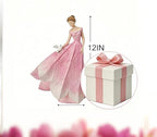Guichifun Pink Leaf Angel Girls Fairy Statue Home Decoration - Image 4