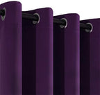 Yakamok Purple Room Darkening Window Curtains 52x36 Inch - Image 7