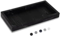 Silicone Bathroom Vanity Tray Dish Soap Holder Sink Organizer, Marble Black by Heagoale