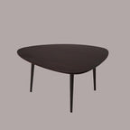 Handmade Eco-Friendly Modern Wood Dark Walnut Drop Shaped Coffee Table 3' from - Image 5