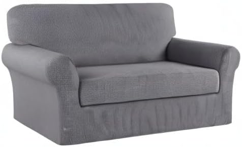 Turquoize Stretch Sofa Slipcover 2 Pieces Sofa Cover Couch Cover - Image 8