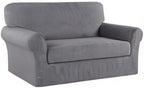 Turquoize Stretch Sofa Slipcover 2 Pieces Sofa Cover Couch Cover - Image 8