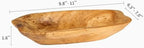 Wenrulgar11“ Small Wooden Decorative Dough Bow Fruit Key Cedar Bowl - Image 3