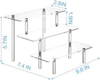 HENABLE 2PCS Acrylic Display Risers, 3 Tier Clear Cupcake Stand Risers, Organizer for Perfume, Funko POP, Food, Tabletop Use - Image 6