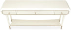 MICHAEL AMINI La Rachelle 3 Drawer Console Table in Champagne Ivory - Image 5