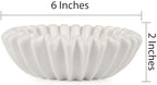 Small Ceramic Bowl Ivory Decorative Bowl, Modern Home Decor Centerpiece 6 Inches Key Jewelry Ruffle Fluted Scalloped Bowl - Image 3