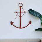 Fleecy day Nautical Anchor Wall Decor, 13in Antique Metal Anchor Art, Vintage Wall Hanging Decor for Bedroom, Living Room, Dorm - Image 2