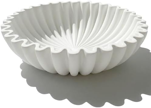 Decorative Bowls for Home Decor (White, 7.9''x 3'') by LoveLife