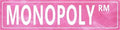 Pink Monopoly Rm Game Wall Decor Metal Tin Signs Street Poster Cute Room Decor For Teen Girls 4x16 Inch by Aimlayton
