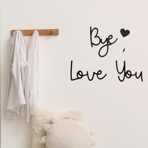 OYASUMI Love You Bye Wood Sign– Boho Farmhouse Above Door Wall Decor for Entryway, Hallway, or Living Room | Express Love & Warmth | Romantic Gift for Family, Lovers, or Valentine’s Day - Image 4