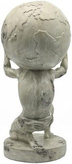 Lukitas Atlas Holding Up World Statue and Sculpture, Resin 11.5'' - Image 5