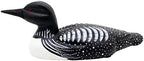 CVHOMEDECO. Primitives Hand Engraving and Painted Wood Loon Farmhouse Figurine Decorative Accent, 15 Inch by CVHOMEDECO
