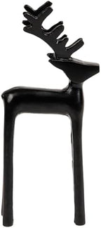 Mind Reader Modern Metal Reindeer Figurine, Sleek Aluminum Winter Holiday Decor, Rustic Contemporary Accent, Black - Image 5