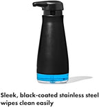OXO Good Grips Stainless Steel Easy Press Soap Dispenser - Matte Black - Image 4