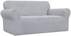 Easy-Going Stretch Loveseat Couch Covers Washable Silver Gray | 1-Piece - Image 9