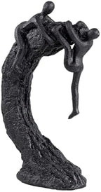 Hebdids Modern Art Sculpture - Living Room and Office Dynamic Climbing Wall Character Decoration, Black Statue,9 x 5.51 x 1.97inches Elegant Black Home Decoration Gift - Image 7