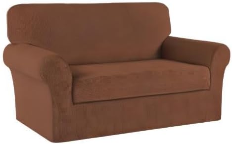 Turquoize Stretch Sofa Slipcover 2 Pieces Sofa Cover Couch Cover - Image 8