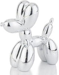 4 Inch Shiny Silver Balloon Dog Sculpture by AMOIENSIS