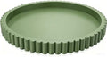 Handmade 12in Decorative Tray for Coffee Table Tray Decor, Green Wooden Decorative Round Tray for Kitchen, Living Room, Home Decor by KULEDM