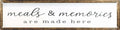 CSWLJS Farmhouse Kitchen Wall Decor Meals and Memories Metal Sign by CSWLJS
