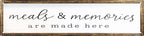 CSWLJS Farmhouse Kitchen Wall Decor Meals and Memories Metal Sign by CSWLJS