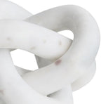 Bloomingville Decorative Interlocking Marble Chain with 3 Links, White - Image 4
