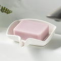Zoeeker Soap Dish with Waterfall Design, Ceramic Soap Holder for Countertop by LAUCHUH